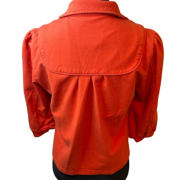 Sanctuary | Y2K Cropped Single Button Peacoat | Cotton Spandex Blend | Sz L - Picture 4 of 8